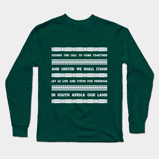 South Africa national anthem Long Sleeve T-Shirt by stariconsrugby